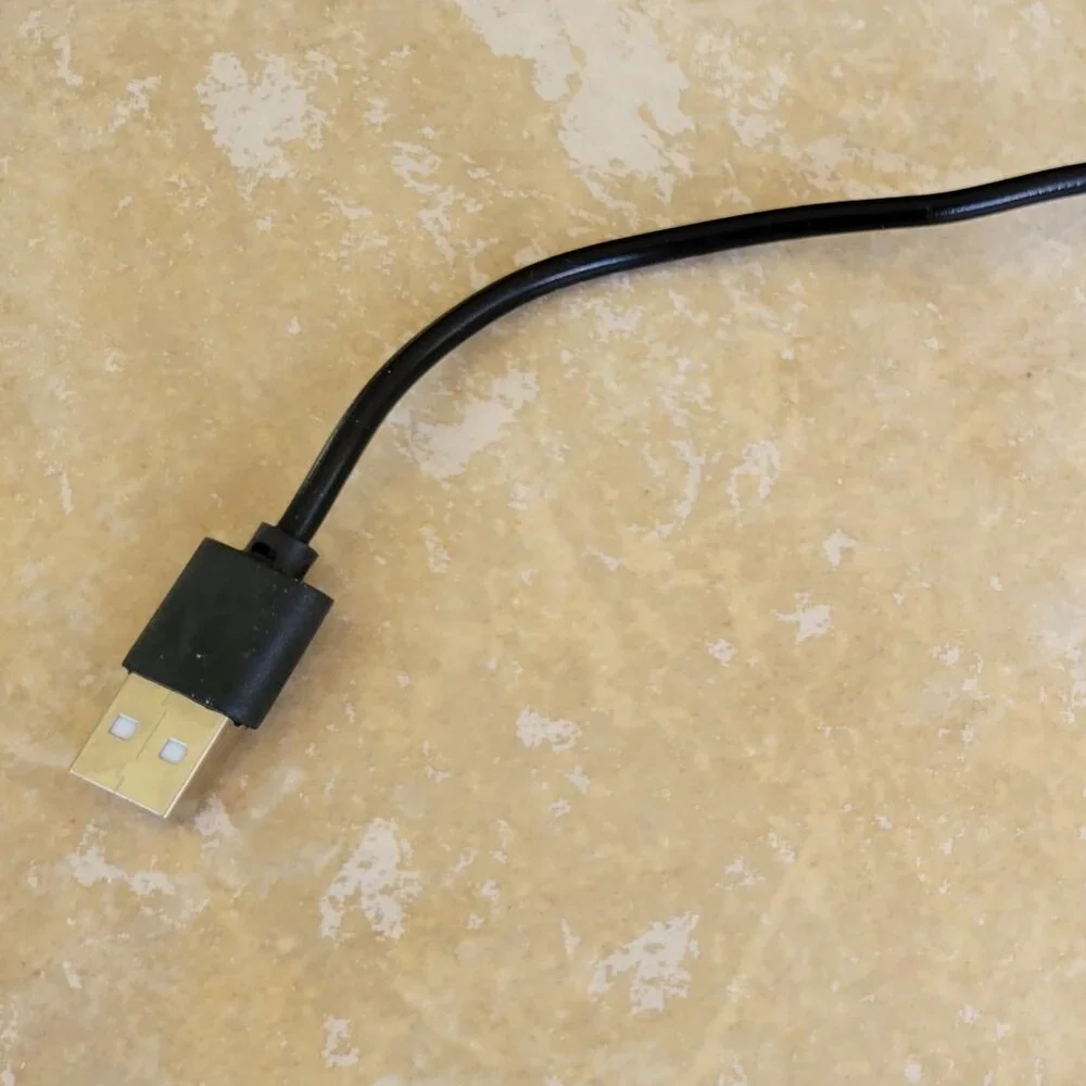 Short USB to Micro USB Cable, 1 Foot, Black